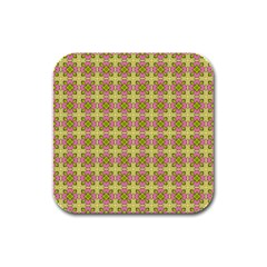 Df Blootomy Rubber Square Coaster (4 Pack)  by deformigo