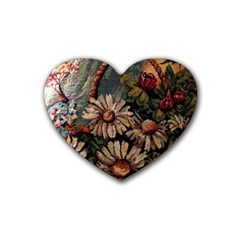 Old Embroidery 1 1 Heart Coaster (4 Pack)  by bestdesignintheworld