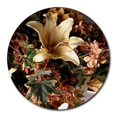 Lilies 1 4 Round Mousepads