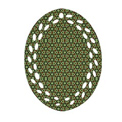 Df Lanika Oval Filigree Ornament (two Sides) by deformigo