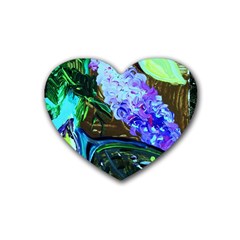 Lilac And Lillies 1 Heart Coaster (4 Pack)  by bestdesignintheworld
