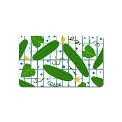 Seamless Pattern With Cucumber Magnet (name Card) by Wegoenart