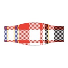 Plaid Mosaic Pixel Seamless Pattern Stretchable Headband by Wegoenart