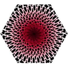 Gradient Spirograph Wooden Puzzle Hexagon by JayneandApollo