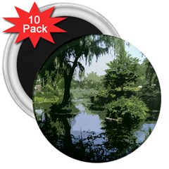 Away From The City Cutout Painted 3  Magnets (10 Pack)  by SeeChicago