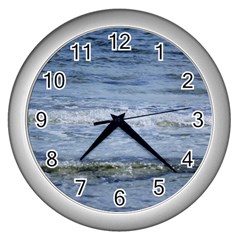 Typical Ocean Day Wall Clock (silver) by TheLazyPineapple