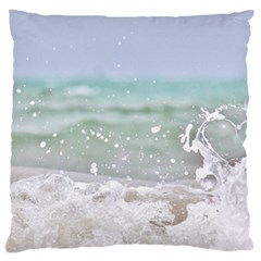 Ocean Heart Large Cushion Case (two Sides) by TheLazyPineapple