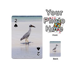 Beach Heron Bird Playing Cards 54 Designs (mini) by TheLazyPineapple