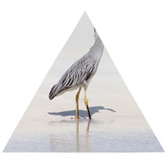 Beach Heron Bird Wooden Puzzle Triangle by TheLazyPineapple