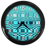 469823231 Glitch37 Wall Clock (Black)