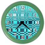 469823231 Glitch37 Color Wall Clock