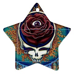 Grateful Dead Ahead Of Their Time Star Ornament (two Sides) by Sapixe