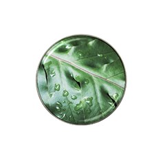 Green Wet Rain Water Drops Plant Hat Clip Ball Marker by Vaneshart