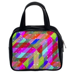 Multicolored Party Geo Design Print Classic Handbag (two Sides) by dflcprintsclothing