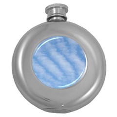 Wavy Cloudspa110232 Round Hip Flask (5 Oz) by GiftsbyNature