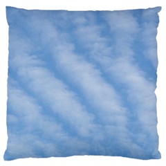 Wavy Cloudspa110232 Large Flano Cushion Case (one Side) by GiftsbyNature