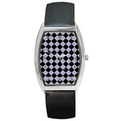 Block Fiesta Black And Silver Grey Barrel Style Metal Watch by FashionBoulevard