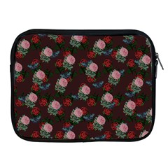 Dark Floral Butterfly Burgundy Apple Ipad 2/3/4 Zipper Cases by snowwhitegirl