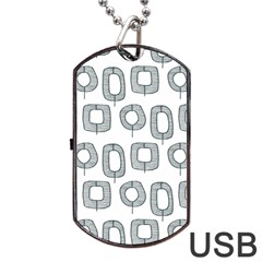 Forest Patterns 16 Dog Tag Usb Flash (two Sides) by Sobalvarro