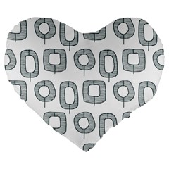 Forest Patterns 16 Large 19  Premium Heart Shape Cushions by Sobalvarro