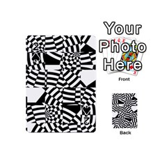 Black And White Crazy Pattern Playing Cards 54 Designs (mini) by Sobalvarro