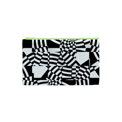 Black And White Crazy Pattern Cosmetic Bag (xs) by Sobalvarro