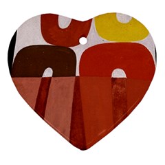 Sophie Taeuber Arp, Composition À Motifs D arceaux Ou Composition Horizontale Verticale Heart Ornament (two Sides) by Sobalvarro