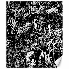 Graffiti Abstract Collage Print Pattern Canvas 20  X 24  by dflcprintsclothing