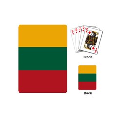 Lithuania Flag Playing Cards Single Design (mini) by FlagGallery