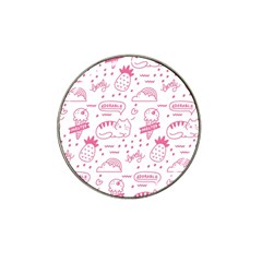 Cute Girly Seamless Pattern Hat Clip Ball Marker (10 Pack) by Vaneshart