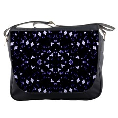 Dark Blue Ornament Pattern Design Messenger Bag by dflcprintsclothing