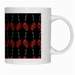 Red Silver Background Electric White Mugs Right