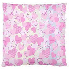 Valentine Background Hearts Bokeh Large Cushion Case (one Side) by Nexatart