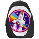Pink Rainbow Rocket Backpack Bag