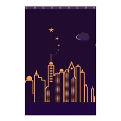 Skyscraper Town Urban Towers Shower Curtain 48  X 72  (small) 