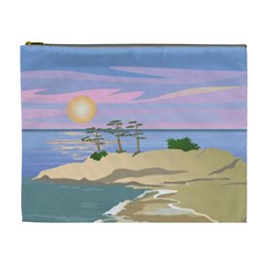 Vacation Island Sunset Sunrise Cosmetic Bag (xl)