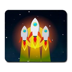 Rocket Take Off Missiles Cosmos Large Mousepads