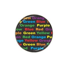 Red Yellow Blue Green Purple Hat Clip Ball Marker (10 Pack)
