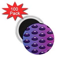 Ufo Alien Pattern 1 75  Magnets (100 Pack)  by Wegoenart