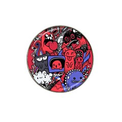 Abstract Grunge Urban Pattern With Monster Character Super Drawing Graffiti Style Vector Illustratio Hat Clip Ball Marker