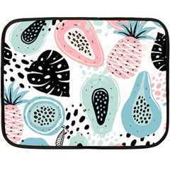 Seamless Pattern With Fruits Double Sided Fleece Blanket (mini) 