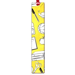 Pattern With Basketball Apple Paint Back School Illustration Large Book Marks