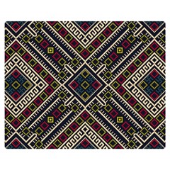 Zentangle Style Geometric Ornament Pattern Double Sided Flano Blanket (medium)  by Nexatart