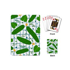 Seamless Pattern With Cucumber Playing Cards Single Design (mini)