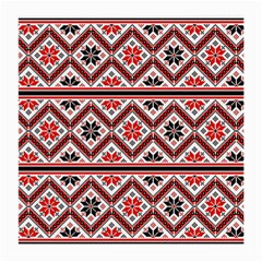 Folklore Ethnic Pattern Background Medium Glasses Cloth (2 Sides)