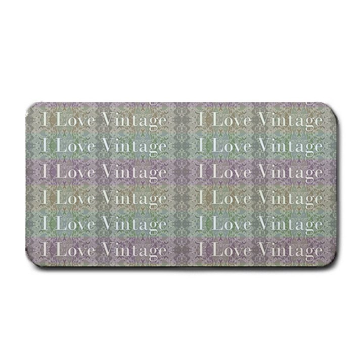 I Love Vintage Phrase Motif Striped Pattern Design Medium Bar Mats