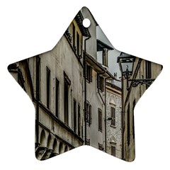 Houses At Historic Center Of Florence, Italy Ornament (star) by dflcprintsclothing