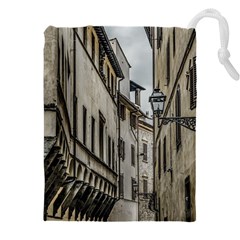 Houses At Historic Center Of Florence, Italy Drawstring Pouch (4xl) by dflcprintsclothing