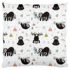 Cute Sloths Large Cushion Case (two Sides) by Sobalvarro