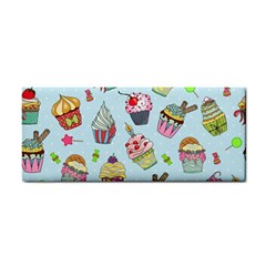 Cupcake Doodle Pattern Hand Towel by Sobalvarro